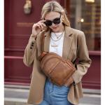 Kleine rugzak voor dames, elegante waterdichte schooltas, dagrugzak, mini lederen rugzak voor dames, rugzak, tas, 2-in-1 tienermeisjes, schooltassen, bruin
