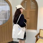 Koord Tas Womens Grote Corduroy Tote Bag Vrouwen Schouder Handtassen voor School Winkelen Werk College Casual, Beige-2, L, Retro