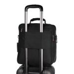 Professionele maat M, L, XXL, schoudertas stewardess heren tas messenger werktas laptoptas, Zwart-L-rood