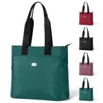 grote schoudertas voor dames, voor dames van lichtgewicht nylon, waterdichte Oxford-stof, damesshopper met meerdere zakken, geschikt voor winkelen, reizen, werk, kantoor (groen)