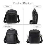 leren schoudertas voor heren crossbodytas voor heren voor heren schoudertas werktas casual crossbodytas messenger bags voor kantoor schoolreizen zwart