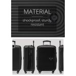 HAUPTSTADTKOFFER Midden grote harde koffer, TSA, 4 wielen, check-in bagage met 8 cm volumevergroting, 77 cm, 130 liter, grafiet, Grafito., koffer
