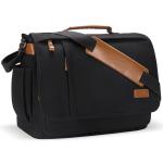 Schoudertas voor heren, klein, 9,7 inch schoudertas voor heren, herentas om te hangen, voor school, reizen, zwart, 17.3 Zoll, Minimaal