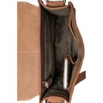 LEABAGS Leren schoudertas voor dames en heren, messenger bag met schouderriem, werktas, draagtas, handtas, echt lederen tas, Natuur Lichtbruin