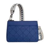 Unisex Boho Anti-Diefstal Clutch Crossbody, Weelderig Blauw, Weelderig Blauw