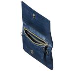 TruClothing.com Echt lederen clutch-schoudertas voor dames, metalen ketting, schoudertas met textuur