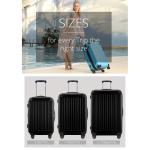 Hauptstadtkoffer Spree, koffer met harde schaal, trolley, rolkoffer, reiskoffer, kan breder worden gemaakt, TSA, 4 wielen, wit