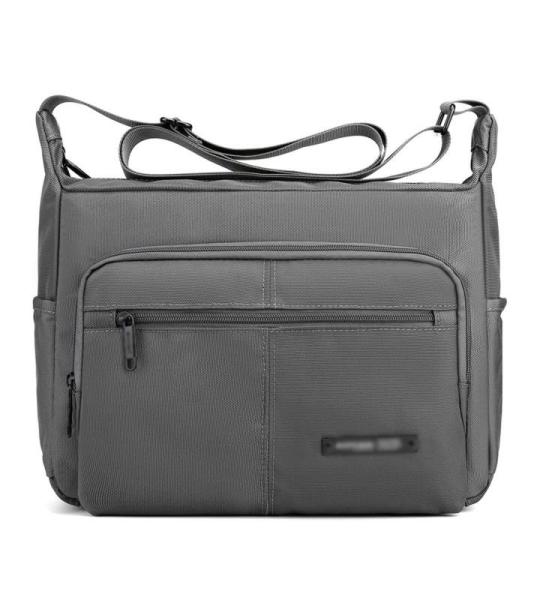 CHDWEY Umhängetaschen für Herren Männer Umhängetasche Casual Crossbody Tasche Outdoor Sport Man Messenger Bag Hohe Qualität Nylon Business Männliche Handtaschen(Grijs)
