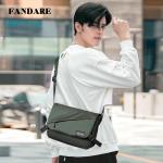 FANDARE Ultralichte schoudertas voor heren, schoudertas, hangtas, werktas, nylon messenger bag voor dagelijks gebruik, vrije tijd, werk, kantoor, reizen, school, waterdichte heren 