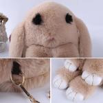DANETI Rugzak pluche tas messenger bag vrouwen konijn ketting tas mobiele telefoon tas meisjes kleine schoudertas decoratieve tas