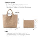 JINMANXUE Unisex Fashion Woven Bag Damen-Tragetasche
