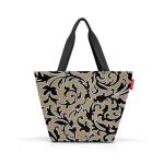 Shopper ruime boodschappentas en elegante handtas in een van waterafstotend materiaal, barok marmer, Medium