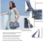 Ruime Mode Hobo Dames Handtassen Dames Portemonnee Satchel Schoudertassen Tote Gewassen Lederen Tas, Blauw, Eén maat