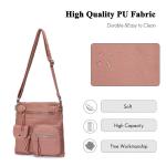 Lichte schoudertas voor dames, schooltas, handtassen, klein, PU-leer, waterdicht, vrije tijd, sport, werk, outdoor, reizen, messenger bags, blauw, Large, Elegant