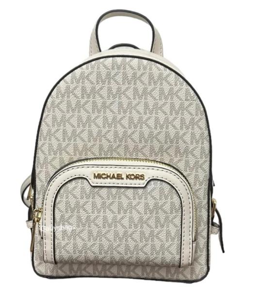 Jaycee XS Mini Convertible Rugzak MK Signature Crossbody (Lichtcrème), ['Licht poeder'], X-Small, Jaycee