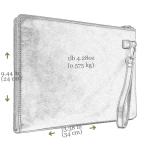 Groot Leren Herenhandtas Clutch tas Heren Polstas Handgemaakt Italiaanse Volnerfleer, Bruin