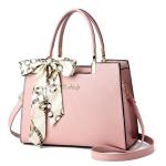 Ruime Mode Womens Totes Handtas Satchel Schoudertas Lichtgewicht Top Handvat Tas PU Lederen Crossbody Tas, roze