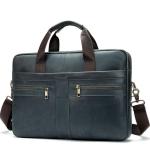 CHDWEY Umhängetaschen für Herren Business-Männer-Aktenkoffer-Leder-Mann-Tasche große Kapazität Herrenhandtaschen-Umhängetasche(Grijs)