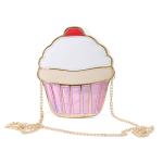 Meisjes PU Lederen Portemonnee Cupcake Ijs Popcorn Leuke Melkdoos Portemonnee Tas Kleine Crossbody Persoonlijkheid Mini Schoudertas Handtassen, Cupcake 1, Small