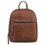 'Lia' Kleine Dagrugzak voor Vrouwen Leren Rugzak Vintage Handtas voor Stadswandeling Winkelen XS Rugzak Echt Leder, Kleur:messina - bruin