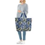 Shopper XL Garden Blue – ruime boodschappentas en elegante handtas in één, van waterafstotend materiaal, Garden Blue, X-Large, Schoudertas