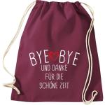 Shirtinstyle Gymtas, bye bye en dank voor de mooie tijd, opvoeder, leraar, leraren, gymtas, tas, schooltas, kleuterschool