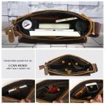 Leathario Leren schoudertas voor heren, messgerbag, leren tas voor business, retro