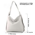 - T192 - ital. Dames rugzak tas 2-in-1 leer, signaalblauw., Large