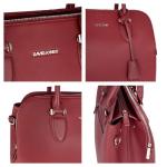 - Dames Bugatti Handtas Draagtas - Shopper Tote PU Leer Schoudertas - Veel Zakken Vakken Rits Crossbodytas - Vrouwen Meisje Tassen - Mode Stad Werk - Rood