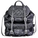 Prada heren zwart stof schoudertas 1BZ016 - zwart - One-size