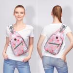 ZOMAKE Borstzak Sling Bag voor heren, diefstalbestendig, crossbody tas voor mannen en vrouwen, schoudertas voor outdoor, fietsen, reizen, wandelen