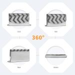 Mini Crossbody Tas Voor Vrouwen Clutch Chain Schoudertas Avondfeest Glanzende Pailletten, Zilver, Medium