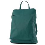- T141 - ital 3-in-1 rugzak voor dames van leer, petrol, siehe Beschreibung