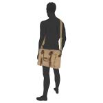 Heren Journey schoudertas, beige, 22