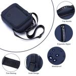 Schoudertas Heren Kleine schoudertas met meerdere zakken Kleine waterdichte nylon sling crossbody tas Herentas met handvat aan de bovenkant voor werk, reizen, dagelijks leven