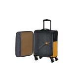 American Tourister Daring Dash - Spinner S, Erweiterbar Handgepäck, 55 cm, 39/46 L, Schwarz/Gelb (Black/Yellow)