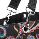 Shopper XL paisley black – ruime boodschappentas en elegante handtas in één, van waterafstotend materiaal, Paisley Black, X-Large, Shopper