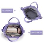 Corduroy Hobo Bag Totes Tas Handtas Crossbody Tas Grote Capaciteit Schoudertassen met Rits voor Vrouwen Dames Meisjes School, College, Winkelen, Werk, Violet