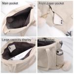 Tote Bag Shoppertas voor dames, grote handtas, corduroy, grote tas, beige, schoudertas, groot, dames, totes, esthetisch, voor universiteit, school, werk, kantoor, reizen, winkelen,