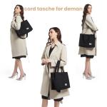 Corduroy schoudertas voor dames met ritssluiting, casual, esthetische handtas, schoudertas, tote crossbody tas, afneembare schouderriem, shopper voor school, werk, dagelijks gebrui