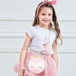 Kleine meisjes schoudertas crossbody tas voor meisjes schattige baby meisjes handbang pluche kleine tas kinderen portemonnee peuter meisjes speelgoed (eenhoorn), Cross-Body Tassen