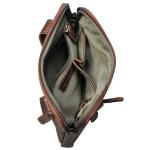 LEABAGS Leren schoudertas voor dames en heren, messenger bag met schouderriem, schoudertas, werktas, draagtas, handtas, echt lederen tas, kow saddle horse, Koe Saddle Paard, Boheem