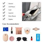 Avondtas voor vrouwen, luxe hartvormige clutch, strass handtas, bruidstas, handtas, bruidstas, handtas, glitter schoudertas met lange ketting, elegante crossbody-tas voor cocktailf