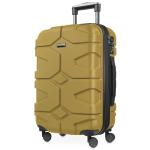 HAUPTSTADTKOFFER - X-Kölln - Handgepäck Hartschalen-Koffer Trolley Rollkoffer Reisekoffer, TSA, 55 cm, 42 Liter, Herbstgold matt