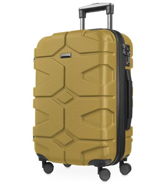 HAUPTSTADTKOFFER - X-Kölln - Handgepäck Hartschalen-Koffer Trolley Rollkoffer Reisekoffer, TSA, 55 cm, 42 Liter, Herbstgold matt