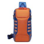 FANDARE Diefstalbeveiliging, borsttas, slingrugzak, casual dagrugzak met USB, voor heren en dames, schoudertas, voor outdoor, sport, wandelen, fietsen, reizen, waterdicht polyester