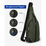 Anti-diefstal Sling Bag voor dames en heren borstzak, hippie crossbody bag, multifunctionele dagrugzak
