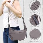 Halve maan schoudertas voor dames en heren, halve maanvormige sling crossbody tassen met verstelbare riem voor dagelijks casual reizen