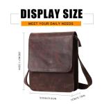 Leathario Leren schoudertas voor heren, messgerbag, leren tas voor business, retro