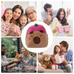Kinder-Geldbörse, Capybara-Thema, Cartoon-Geldbörse, interaktives Haustierspielzeug und Crossbody-Kindergeldbörse, Kleinkind-Geldbörse, Pink, Ultraweich